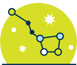 Illustration of the Big Dipper.